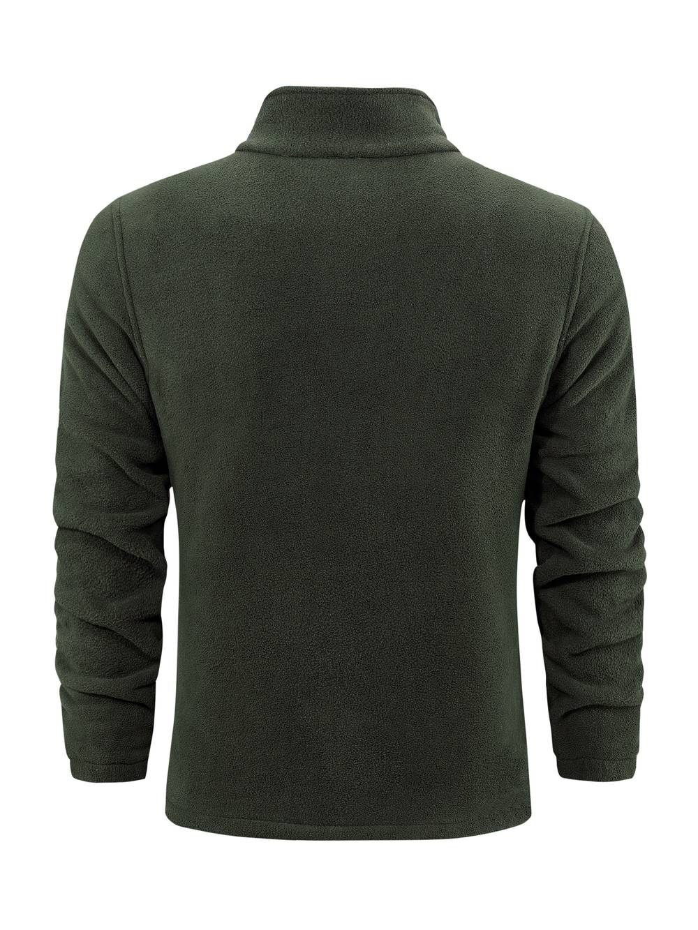 Fleece vest met opstaande kraag