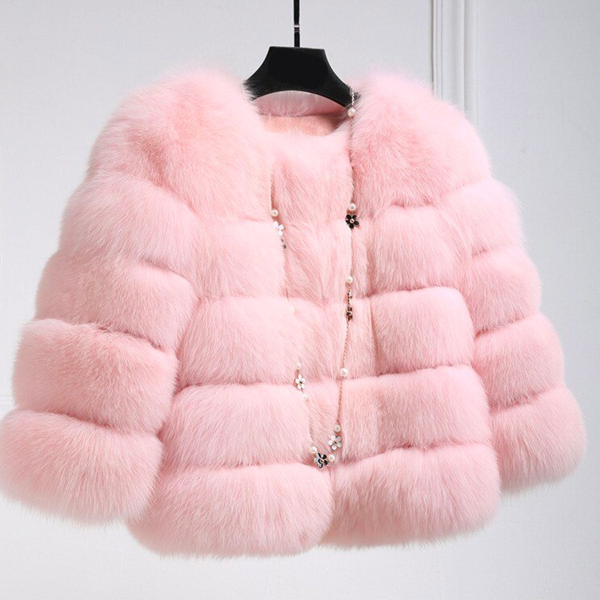 Damesjas Winter Imitatiebont Warm en Comfortabel - Mode Vibes