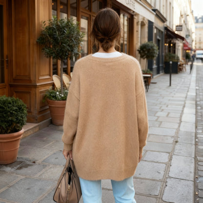 Flora | Comfortabel Oversized Vest Dames met Knoopsluiting 2