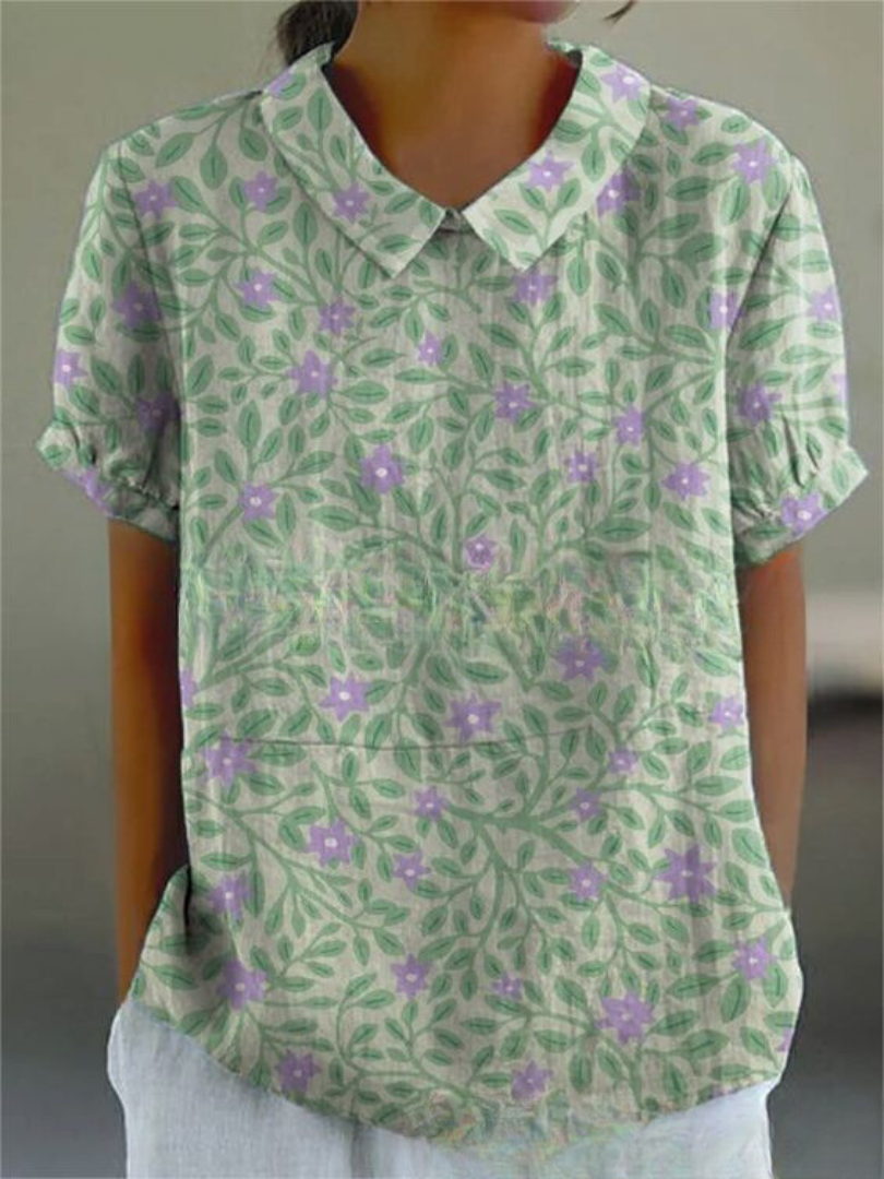 Flora | Top Floreale Elegante Casual-4