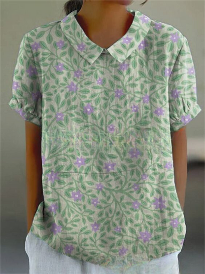 Flora | Top Floreale Elegante Casual-4