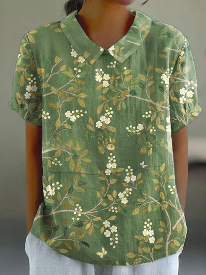 Flora | Top Floreale Elegante Casual-6