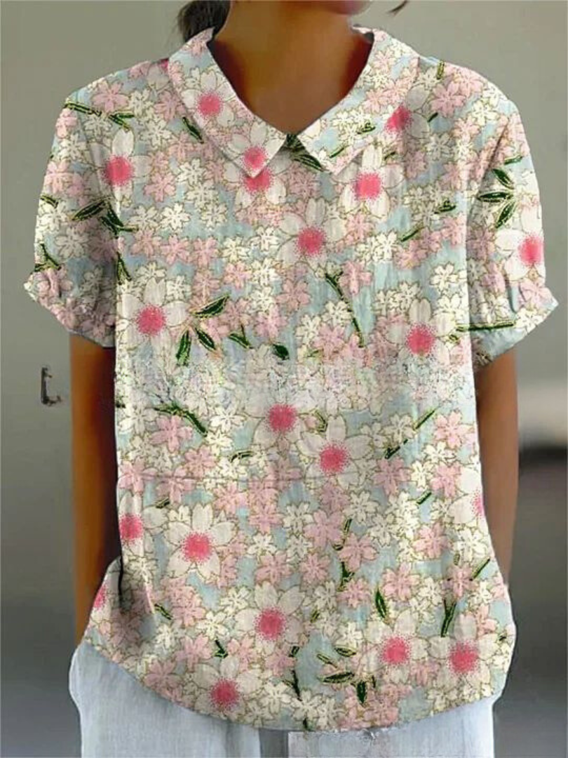 Florin | Blouse met lange mouwen en vintage bloemenprint 6