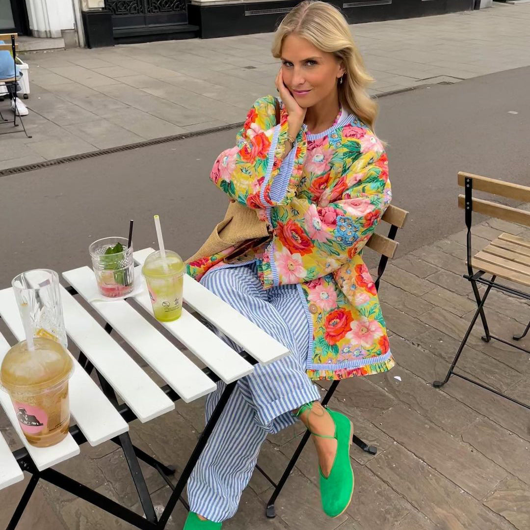 Damesblazer Eva Stijlvol Met Mooi Print - Mode Vibes
