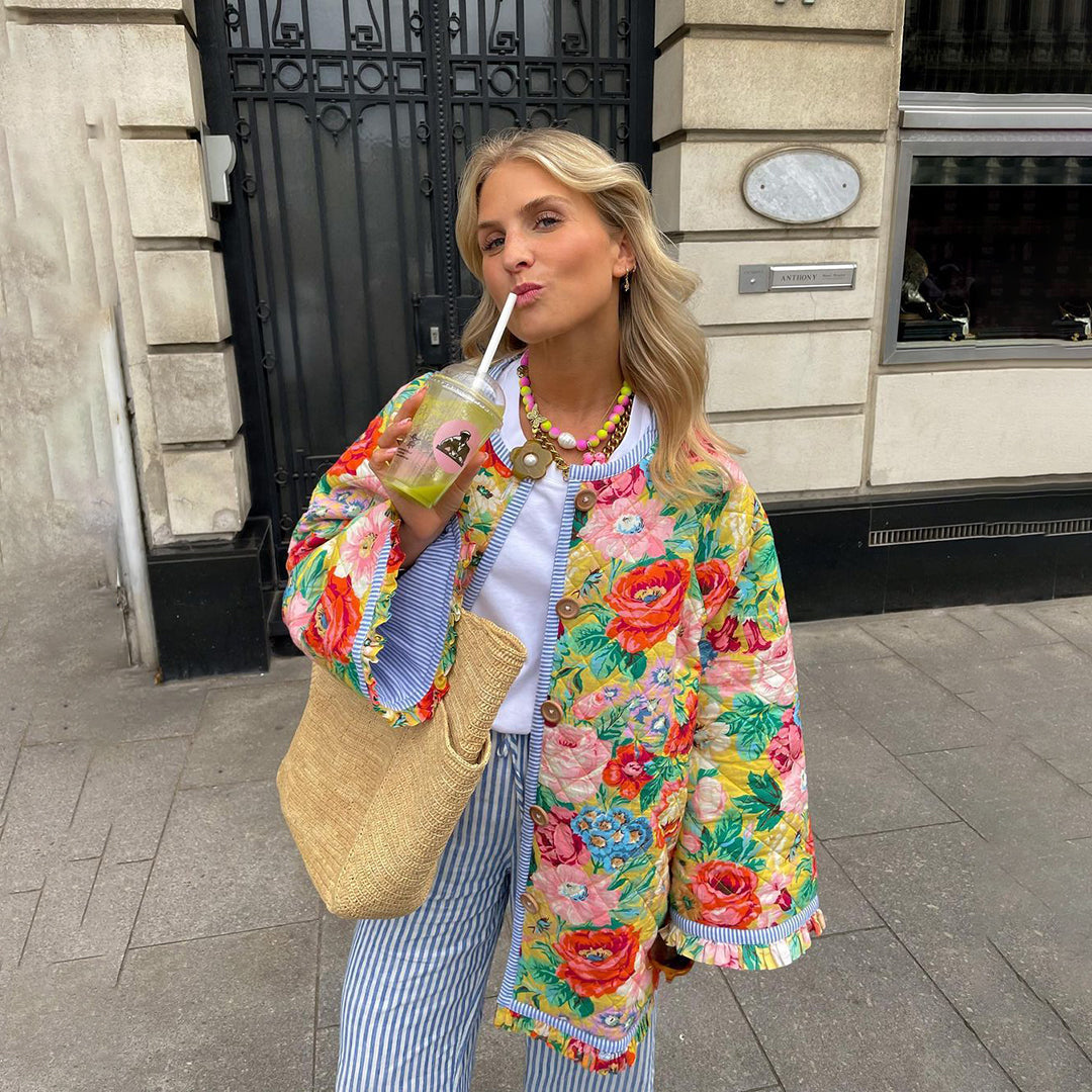Damesblazer Eva Stijlvol Met Mooi Print