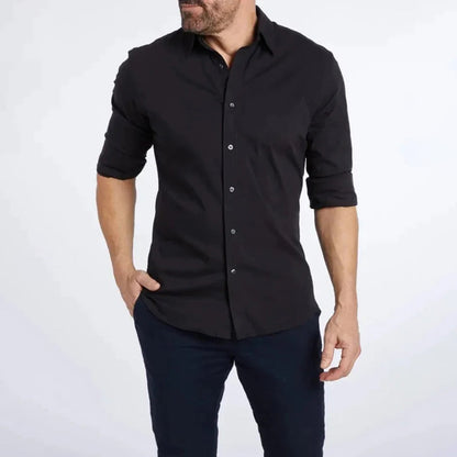 Heren Overhemd Elegante Stijl Formal Blauw - Mode Vibes