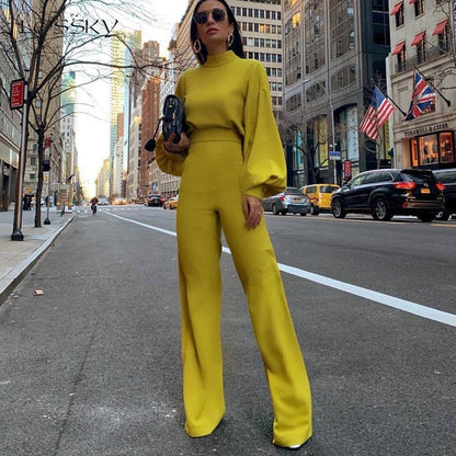 Dames Jumpsuit Lange Mouwen Elegante Avondkleding - Mode Vibes