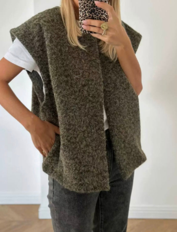 Luxe Mohair Vest Warme Vrouwen Vest