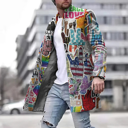 Franco | Giacca versatile con design grafico 0