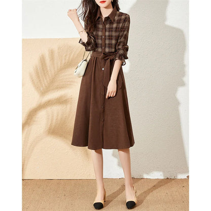 Elegante Aura Franse Niche Trenchcoat Jurk