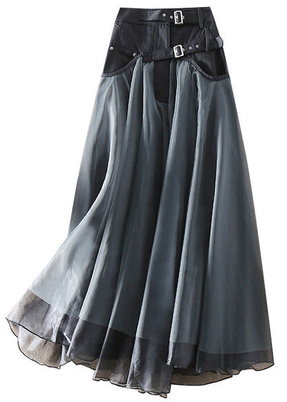 Lange Rok Patchwork Tule Jurk Allegra Stijl