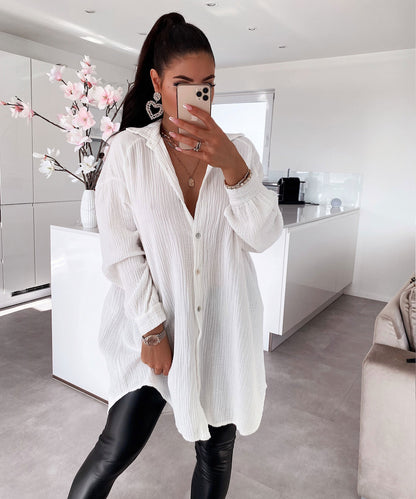 Freya | Blusa estiva in morbida mussola di cotone