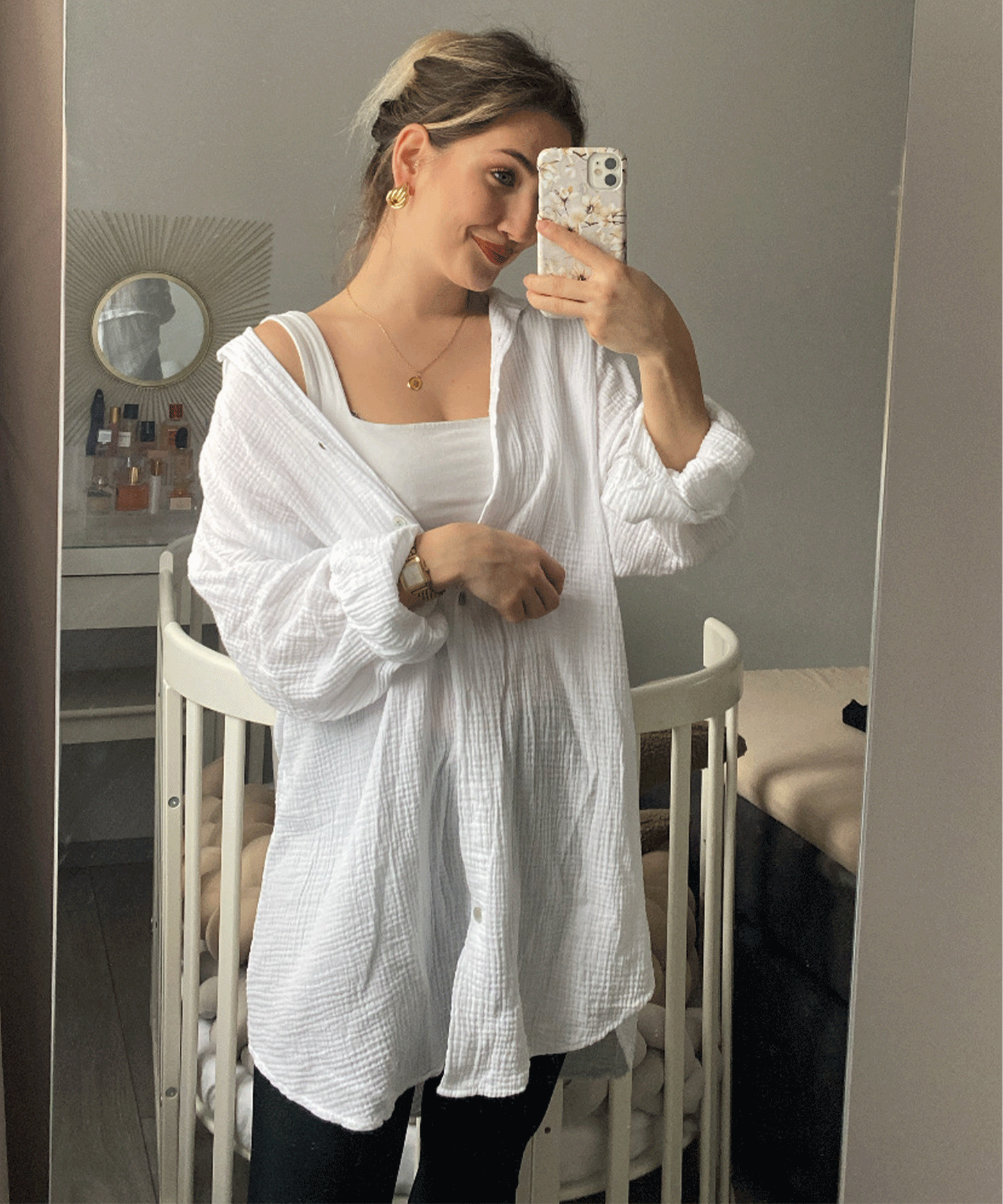 Freya | Zachte katoenen mousseline zomerblouse