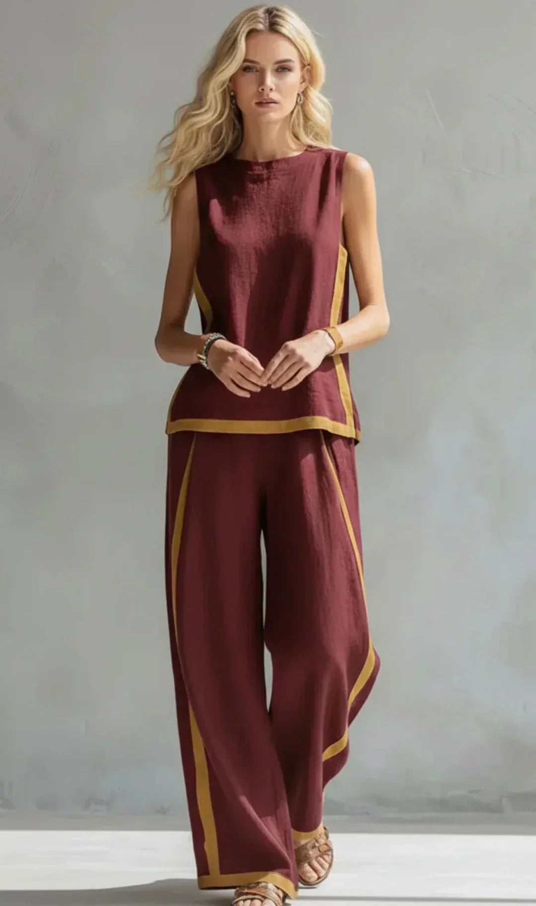 Dames Set Gilet en Broek Comfortabele Pasvorm Elegant