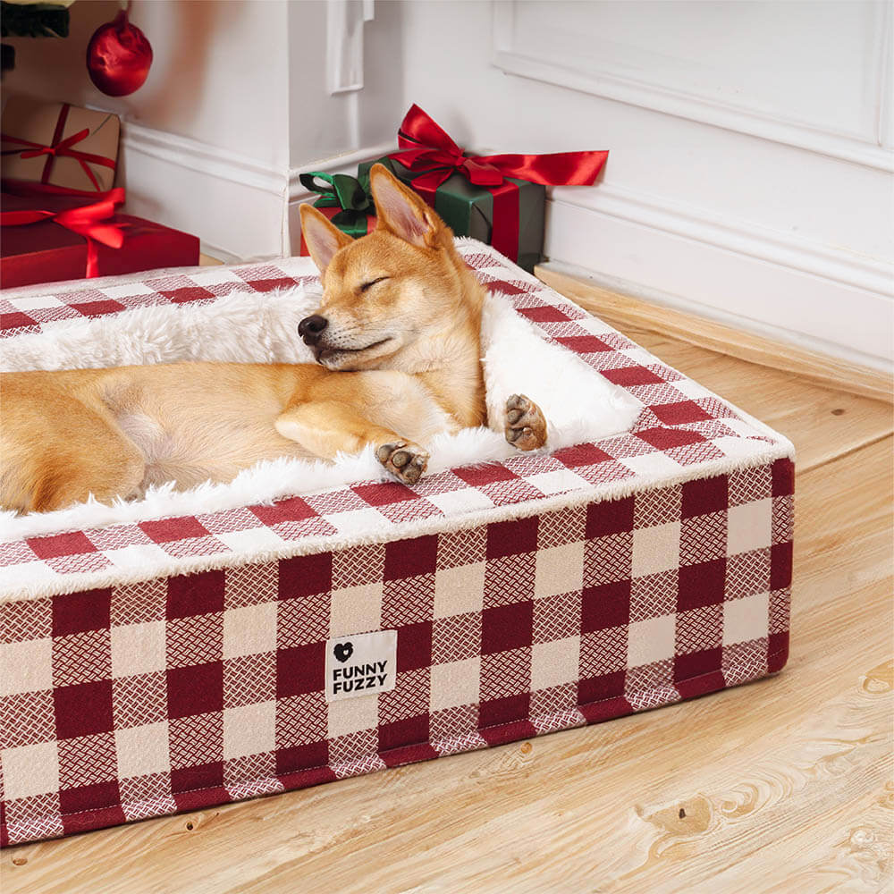 Zacht Hondenbed Geruit Scottish Terrier Bed