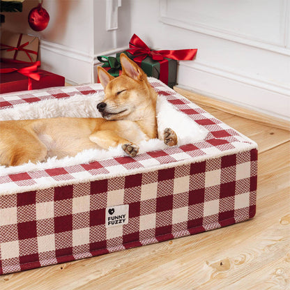 Zacht Hondenbed Geruit Scottish Terrier Bed