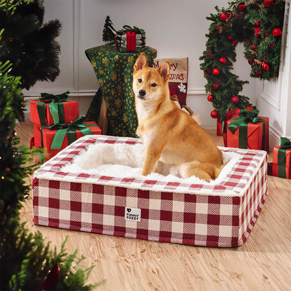 Zacht Hondenbed Geruit Scottish Terrier Bed