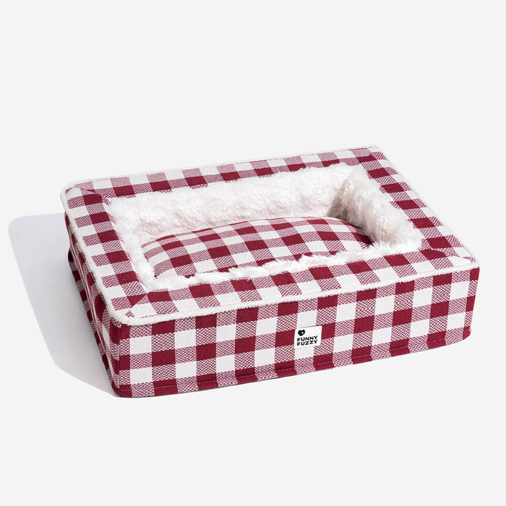 Zacht Hondenbed Geruit Scottish Terrier Bed