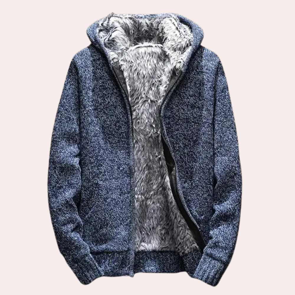 Heren Gebreide Vest met Capuchon Milan Stijl