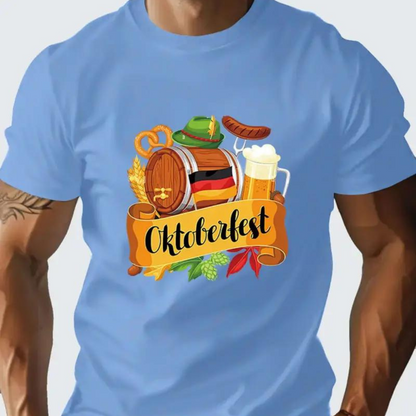 Oktoberfest T-shirt Mannen Korte Mouw - Mode Vibes