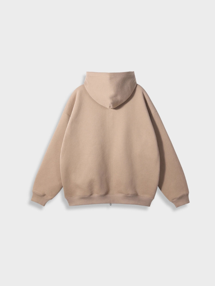 Lange Vest met Rits Oversized Stijl