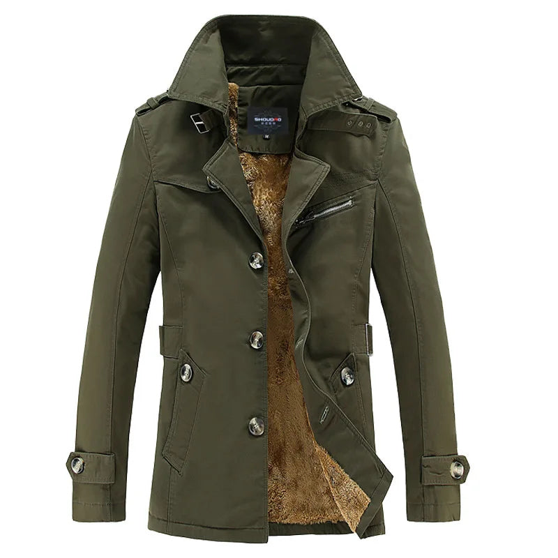 Trenchcoat Warm Michiel Winterjas voor Mannen