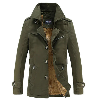Trenchcoat Warm Michiel Winterjas voor Mannen