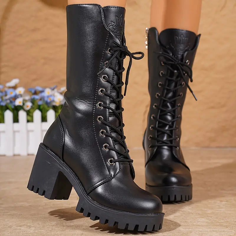 Dames Veterlaarzen Stoer Fleur Design