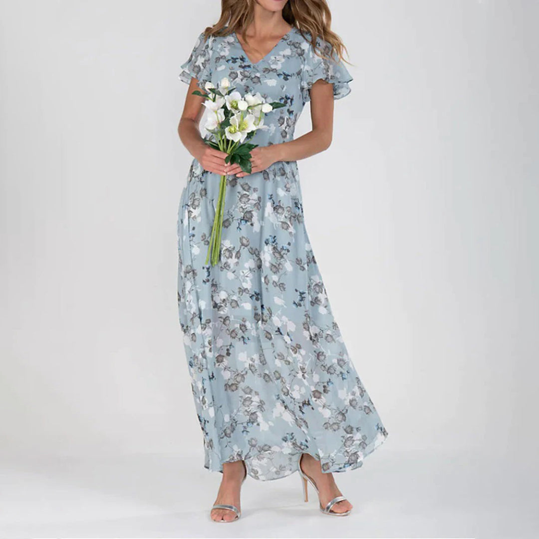 Midi Bloemenjurk Stijlvolle Zomerjurk voor Vrouw