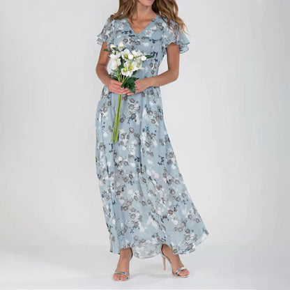 Midi Bloemenjurk Stijlvolle Zomerjurk voor Vrouw