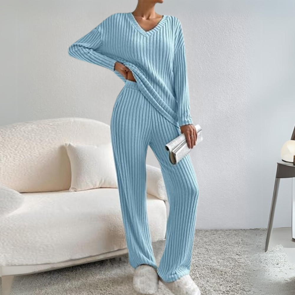 Dames Lounge Set Comfortabel Zacht en Stijlvol - Mode Vibes