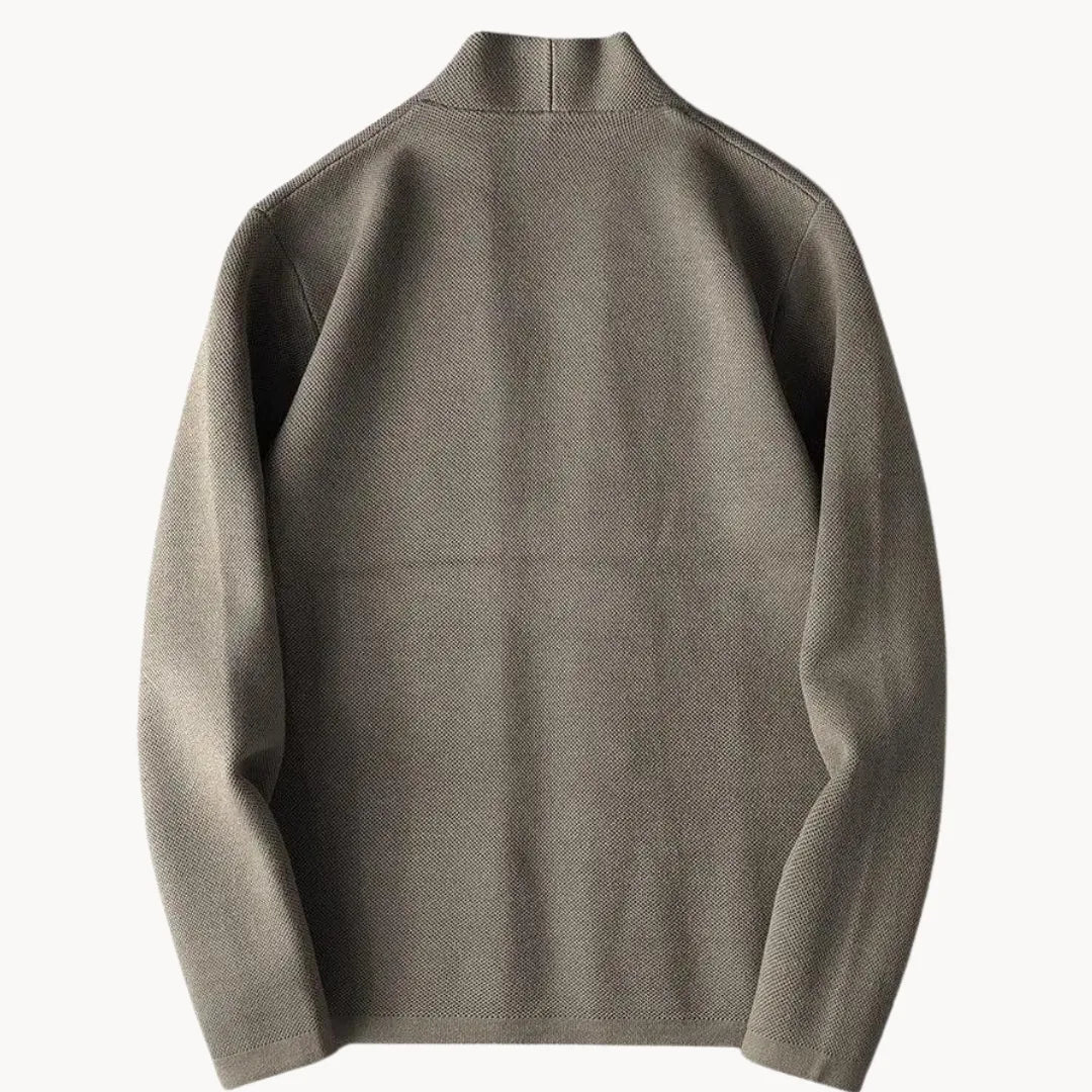 Gebreid vest met open voorkant en lange mouwen