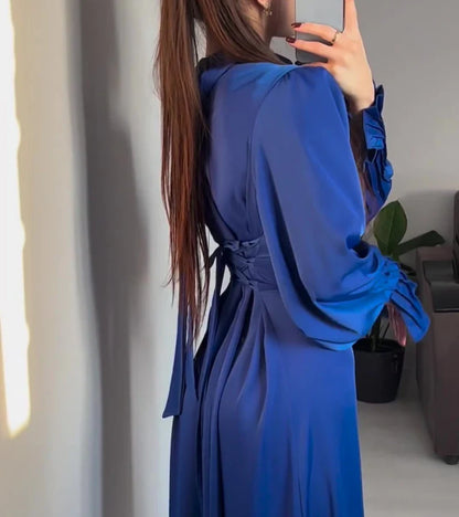 Bloesem Elegante Maxi Jurk voor Vrouwen