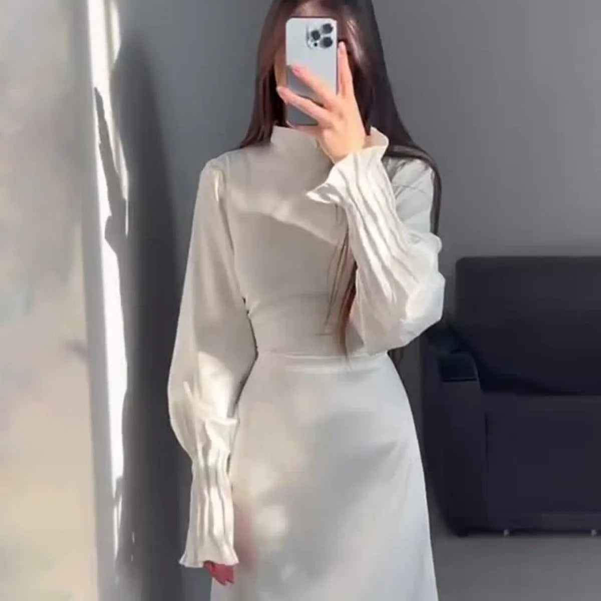 Bloesem Elegante Maxi Jurk voor Vrouwen