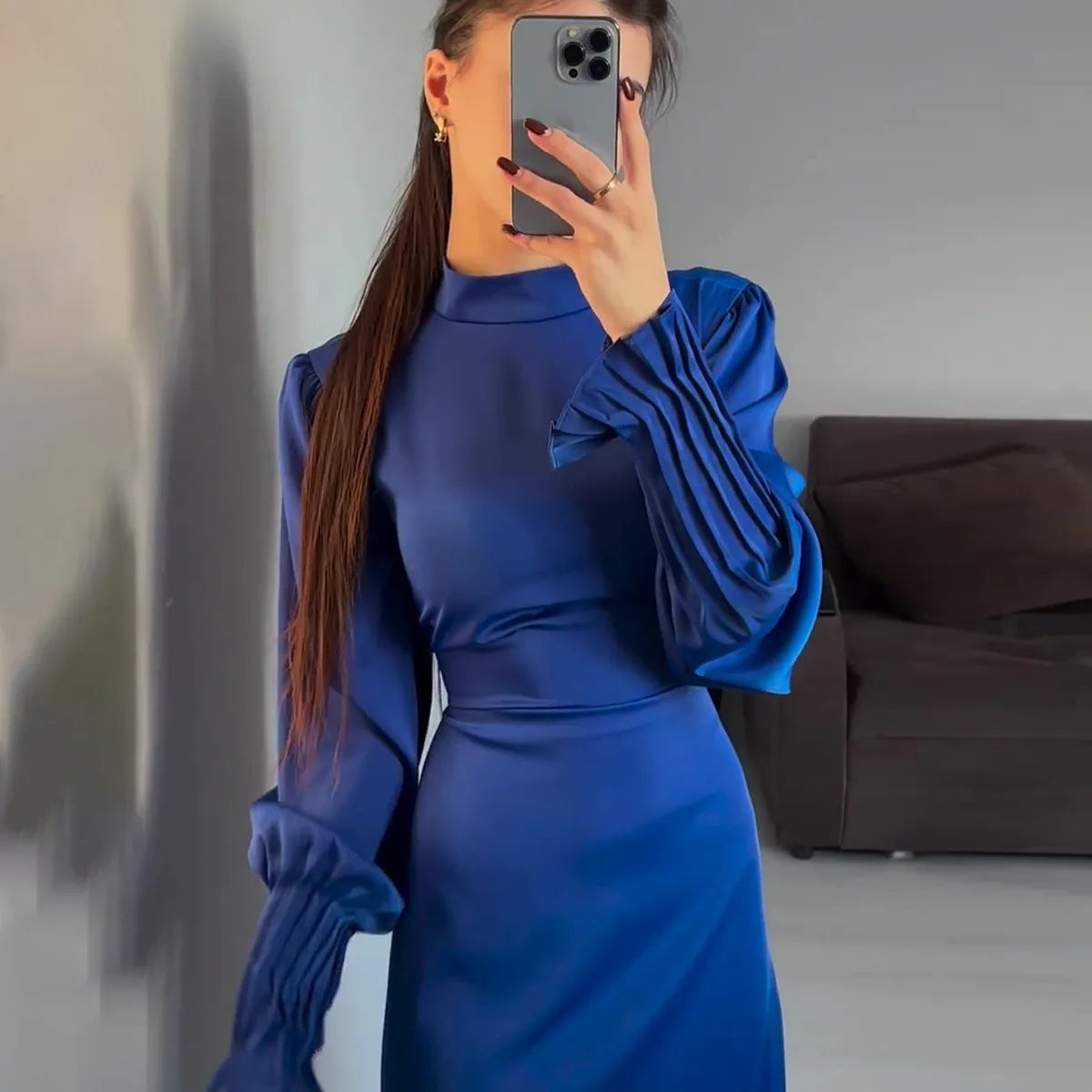 Bloesem Elegante Maxi Jurk voor Vrouwen