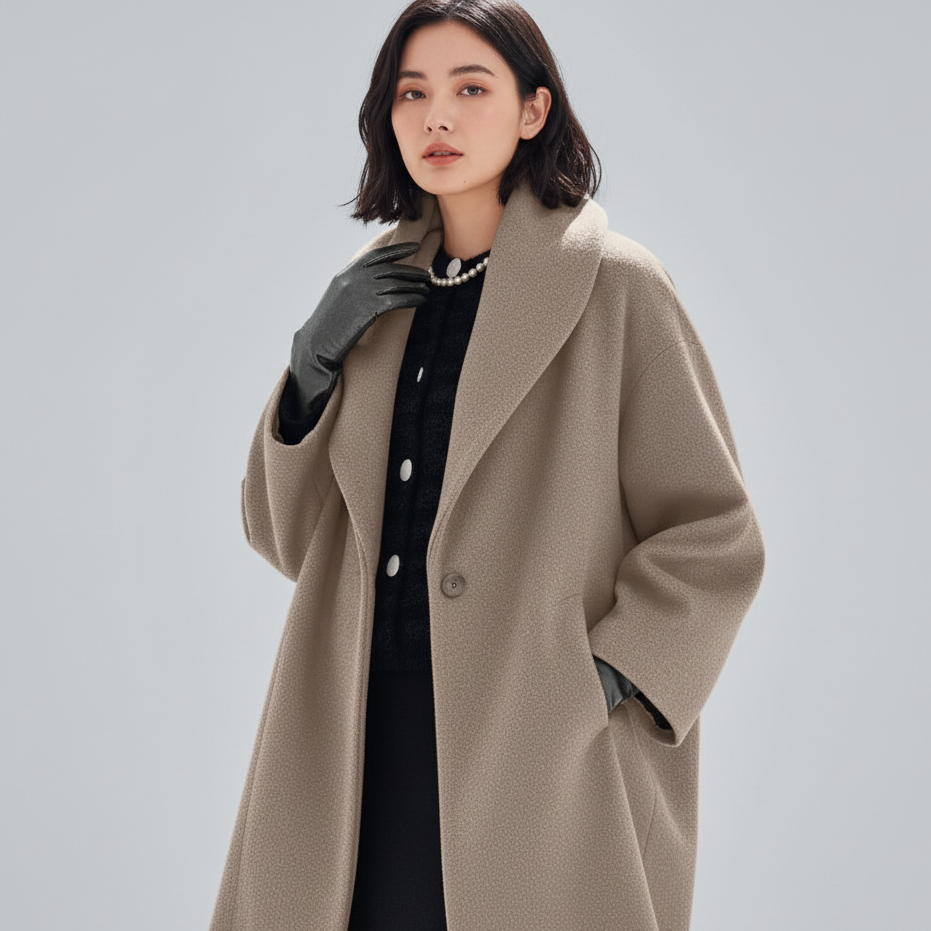 Dames Trenchcoat Warme Winterjas Klassiek Model - Mode Vibes