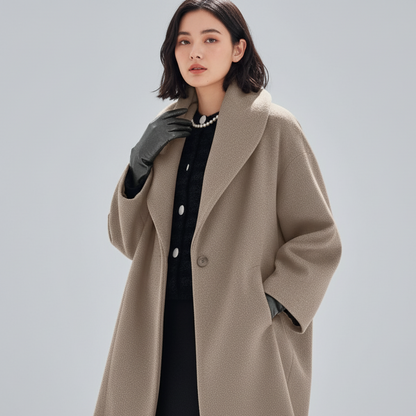 Dames Trenchcoat Warme Winterjas Klassiek Model - Mode Vibes
