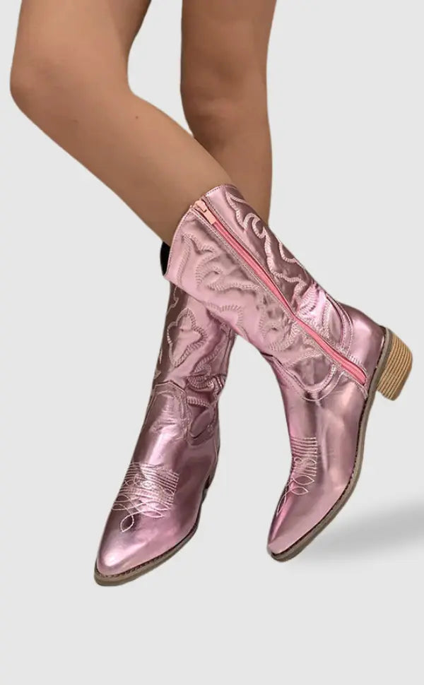 Cowboylaarzen van Metaal Elegant Genève Stijl - Mode Vibes