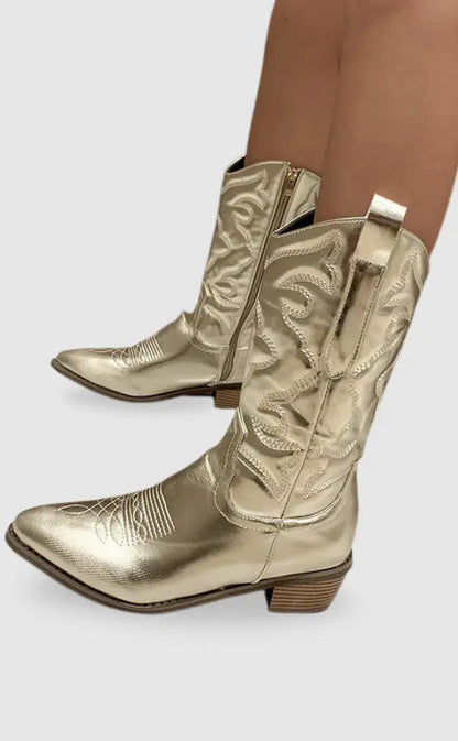 Cowboylaarzen van Metaal Elegant Genève Stijl