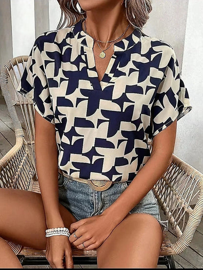 ChicVogue Geometrische Print Blouse