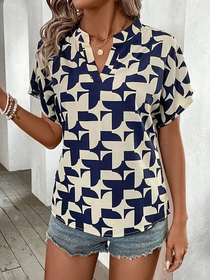 ChicVogue Geometrische Print Blouse