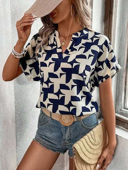 ChicVogue Geometrische Print Blouse