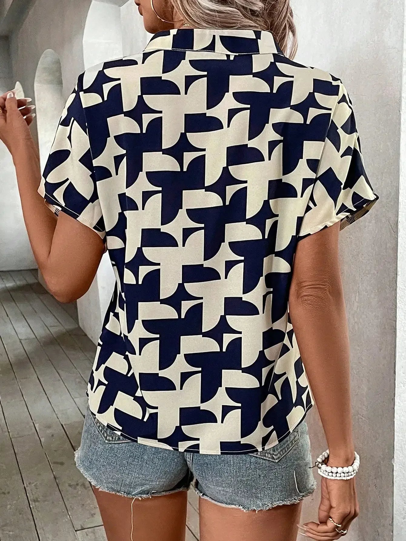 ChicVogue Geometrische Print Blouse