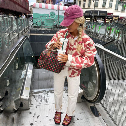 Damesblazer Eva Stijlvol Met Mooi Print