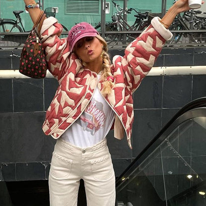 Damesblazer Eva Stijlvol Met Mooi Print