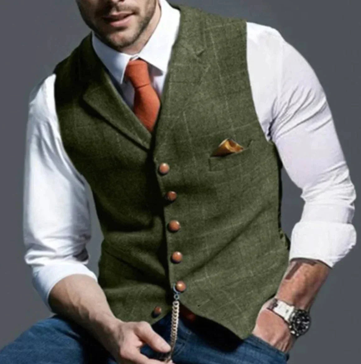 Geordy | Elegant mouwloos herenvest 11