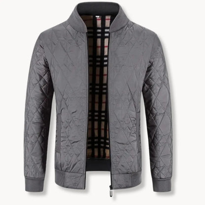 Donzen Jas Gequilt met Rits Ronde Hals Warm - Mode Vibes