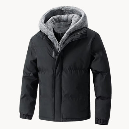 Hugo | Warme gewatteerde winterjas met capuchon - Mode Vibes