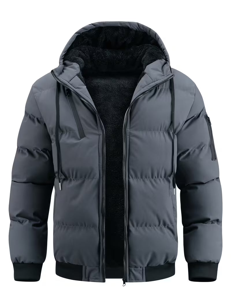 Warme Winterjas met Capuchon en Fleece Voering - Mode Vibes