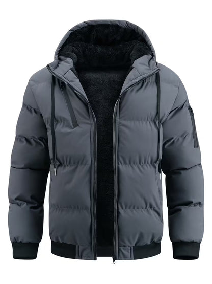 Warme Winterjas met Capuchon en Fleece Voering - Mode Vibes